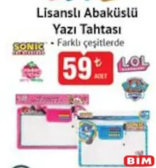 LİSANSLI ABAKÜSLÜ YAZI TAHTASI
